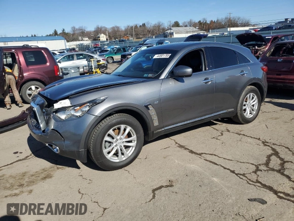 2016 Infiniti QX70 z VIN JN8CS1MW2GM751247, wystawiony jako Copart lot #44901785 z przebiegiem 83 920 mil mil oraz Szkoda całkowita • Salvage title. Historia ofert i sprzedaży dostępna na DreamBid. Obrazek 1.