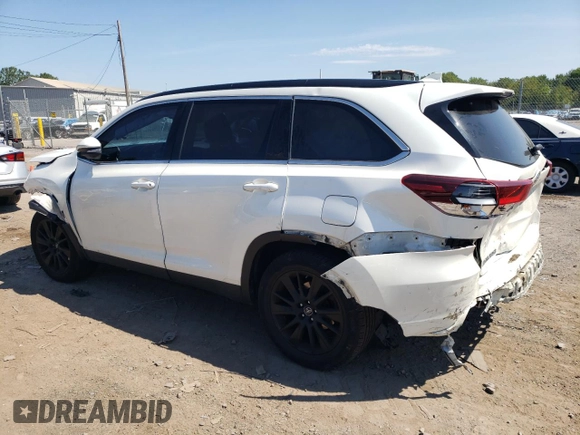 2019 Toyota Highlander SE with VIN 5TDJZRFH8KS604858, listed as a Copart auction lot 69157044 with 119,902 mi miles and Salvage title. Bid and sale history available at DreamBid. Image 2.