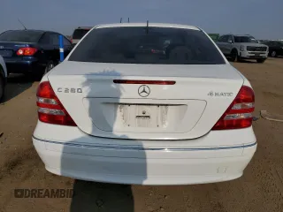 2006 Mercedes-Benz C 280 Luxury with VIN WDBRF92H46F801516, listed as a Copart auction lot 63925294 with 167,587 mi miles and Non Repairable. Bid and sale history available at DreamBid. Image 6.