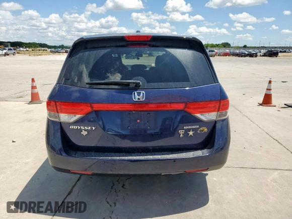 2014 Honda Odyssey Touring with VIN 5FNRL5H97EB037439, listed as a Copart auction lot 62782035 with 153,315 mi miles and Salvage title. Bid and sale history available at DreamBid. Image 6.