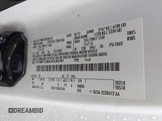 2018 Ford F-150 XL with VIN 1FTMF1CBXJKC83791, listed as a IAAI auction lot 41796119 with 196,611 mi miles. Bid and sale history available at carsss.com. Image 9.