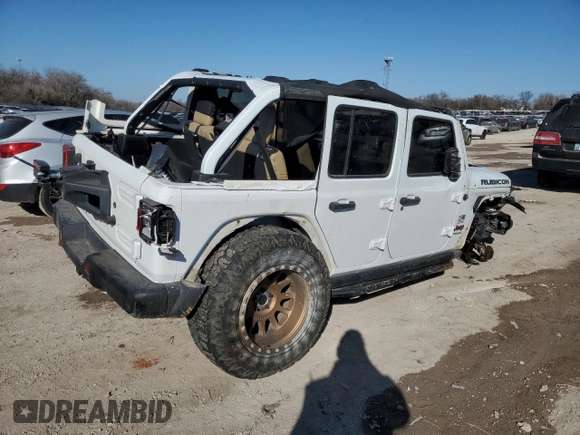 2018 Jeep Wrangler Unlimited Rubicon with VIN 1C4HJXFG5JW234971, listed as a Copart auction lot 45925305 with 86,667 mi miles and Salvage title. Bid and sale history available at DreamBid. Image 3.