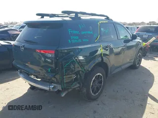 2023 Nissan Pathfinder Rock Creek with VIN 5N1DR3BD1PC237447, listed as a IAAI auction lot 41741346 with 23,554 mi miles and . Bid and sale history available at DreamBid. Image 4.