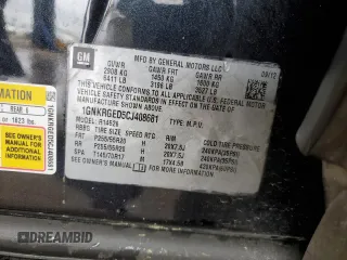 2012 Chevrolet Traverse 1LT with VIN 1GNKRGED5CJ408681, listed as a Copart auction lot 51266715 with 179,662 mi miles and Salvage Title. Bid and sale history available at DreamBid. Image 15.