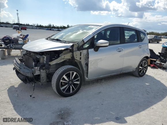 2018 Nissan Versa Note SV with VIN 3N1CE2CP1JL360825, listed as a Copart auction lot 44776265 with 69,710 mi miles and Salvage Title. Bid and sale history available at carsss.com. Image 1.