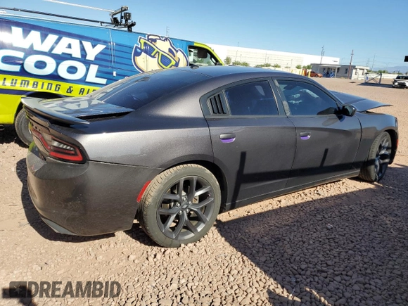 2020 Dodge Charger SXT with VIN 2C3CDXBG0LH101290, listed as a Copart auction lot 56560135 with 95,955 mi miles and Salvage title. Bid and sale history available at DreamBid. Image 3.