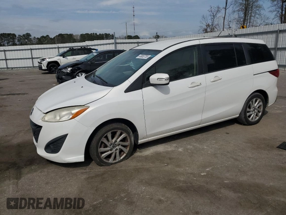 2015 Mazda 5 Sport z VIN JM1CW2BL1F0178961, wystawiony jako Copart lot #49853755 z przebiegiem 154 980 mil mil oraz Szkoda całkowita • Salvage title. Historia ofert i sprzedaży dostępna na DreamBid. Obrazek 1.