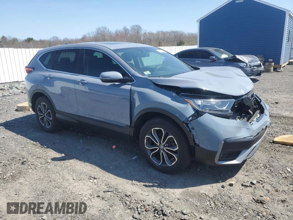 2021 Honda CR-V EX-L with VIN 2HKRW2H82MH625603, listed as a Copart auction lot 51992075 with 32,482 mi miles and Salvage Title. Bid and sale history available at DreamBid. Image 4.