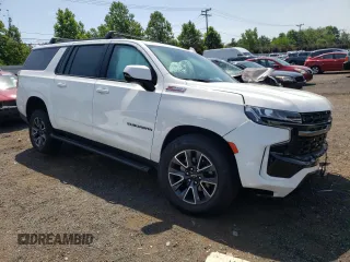 2022 Chevrolet Suburban Z71 with VIN 1GNSKDKDXNR254271, listed as a Copart auction lot 62811314 with Not Provided miles and Salvage Title. Bid and sale history available at DreamBid. Image 4.