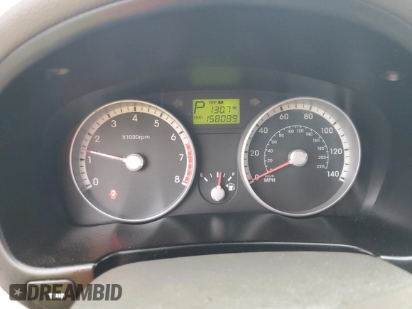 2009 Hyundai Accent Auto GLS with VIN KMHCN46C89U384585, listed as a Copart auction lot 48125625 with 158,089 mi miles and Clean Title. Bid and sale history available at carsss.com. Image 9.