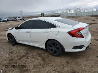 2019 Honda Civic Sedan Sport with VIN 2HGFC2F81KH542637, listed as a Copart auction lot 49427385 with 80,025 mi miles and Salvage Title. Bid and sale history available at carsss.com. Image 2.