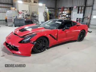 2015 Chevrolet Corvette Z51 3LT z VIN 1G1YM2D77F5117833, wystawiony jako Copart lot #48708485 z przebiegiem 93 261 mil mil oraz Szkoda całkowita • Salvage title. Historia ofert i sprzedaży dostępna na DreamBid. Obrazek 1.