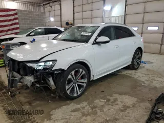 2019 Audi Q8 Prestige z VIN WA1CVBF10KD030860, wystawiony jako Copart lot #71538282 z przebiegiem 59 859 mil mil oraz . Historia ofert i sprzedaży dostępna na DreamBid. Obrazek 1.