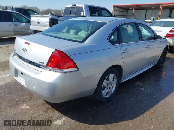2010 Chevrolet Impala LS with VIN 2G1WA5EK4A1161609, listed as a IAAI auction lot 41889517 with 124,484 mi miles and . Bid and sale history available at DreamBid. Image 4.
