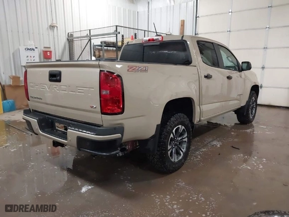 2022 Chevrolet Colorado 4WD Z71 with VIN 1GCGTDEN8N1301070, listed as a IAAI auction lot 41478118 with 7,437 mi miles. Bid and sale history available at carsss.com. Image 4.
