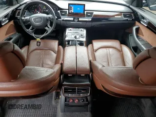 2017 Audi A8 with VIN WAU44AFD4HN010791, listed as a Copart auction lot 78886844 with 133,870 mi miles and Salvage Title. Bid and sale history available at DreamBid. Image 8.