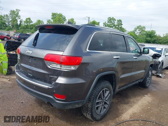 2019 Jeep Grand Cherokee Limited X z VIN 1C4RJFBG7KC601845, wystawiony jako IAAI lot #39476267 z przebiegiem 122 408 mil mil oraz . Historia ofert i sprzedaży dostępna na DreamBid. Obrazek 4.