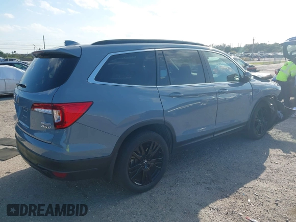 2022 Honda Pilot Special Edition with VIN 5FNYF6H29NB100195, listed as a IAAI auction lot 41716085 with 88,444 mi miles and . Bid and sale history available at DreamBid. Image 4.