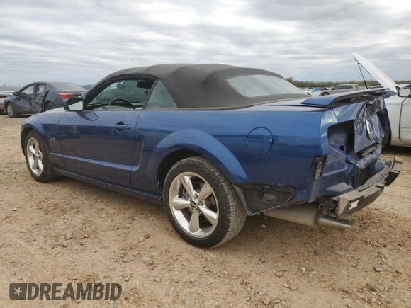 2007 Ford Mustang GT Deluxe with VIN 1ZVHT85H175225917, listed as a Copart auction lot 84885124 with 37,957 mi miles and Clean Title. Bid and sale history available at carsss.com. Image 2.
