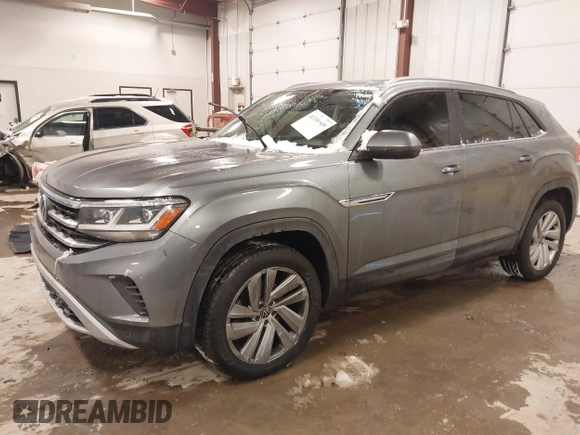 2020 Volkswagen Atlas SE with VIN 1V26E2CA9LC230374, listed as a IAAI auction lot 41336609 with 52,500 mi miles and . Bid and sale history available at DreamBid. Image 2.