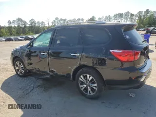 2017 Nissan Pathfinder SL with VIN 5N1DR2MNXHC669326, listed as a Copart auction lot 53086465 with 53,242 mi miles and Salvage title. Bid and sale history available at DreamBid. Image 2.