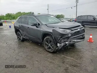 2021 Toyota RAV4 Hybrid XSE with VIN 4T3E6RFVXMU032385, listed as a Copart auction lot 53966625 with 113,506 mi miles and Salvage title. Bid and sale history available at DreamBid. Image 14.