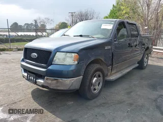 2005 Ford F-150 XLT with VIN 1FTRW12W15FA83052, listed as a IAAI auction lot 41883395 with 75,646 mi miles. Bid and sale history available at carsss.com. Image 2.