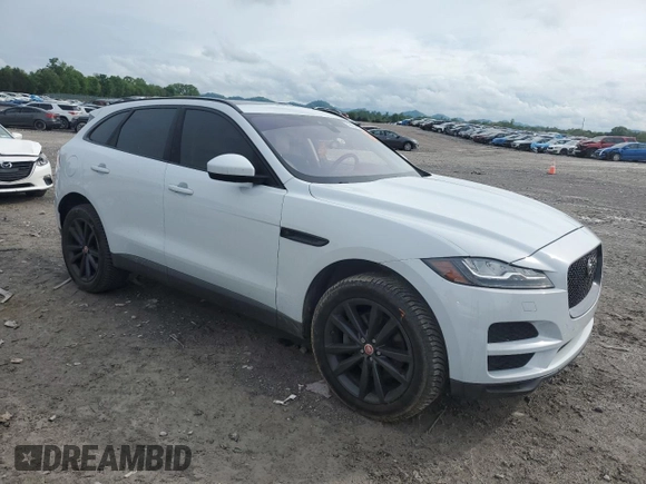 2017 Jaguar F-Pace 35t Prestige with VIN SADCK2BV9HA098225, listed as a Copart auction lot 53854695 with 68,874 mi miles and Salvage title. Bid and sale history available at DreamBid. Image 4.
