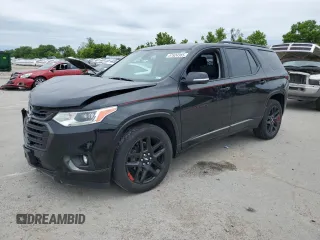 2020 Chevrolet Traverse Premier with VIN 1GNERKKW2LJ160508, listed as a Copart auction lot 57624385 with 69,812 mi miles and Salvage title. Bid and sale history available at DreamBid. Image 1.