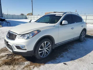 2017 Infiniti QX50 with VIN JN1BJ0RR9HM402338, listed as a Copart auction lot 45728035 with 96,663 mi miles and Salvage Title. Bid and sale history available at carsss.com. Image 1.