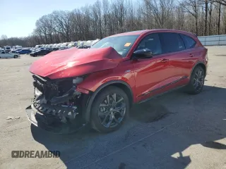2023 Acura MDX w/A-Spec Package with VIN 5J8YE1H00PL006860, listed as a Copart auction lot 48846225 with 0 mi miles and Salvage Title. Bid and sale history available at carsss.com. Image 1.