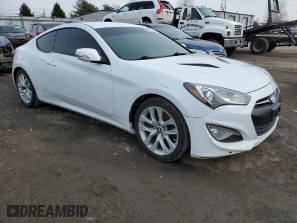 2016 Hyundai Genesis Coupe 3.8L Base with VIN KMHHT6KJ9GU132689, listed as a Copart auction lot 44062165 with 62,676 mi miles and Salvage title. Bid and sale history available at DreamBid. Image 4.