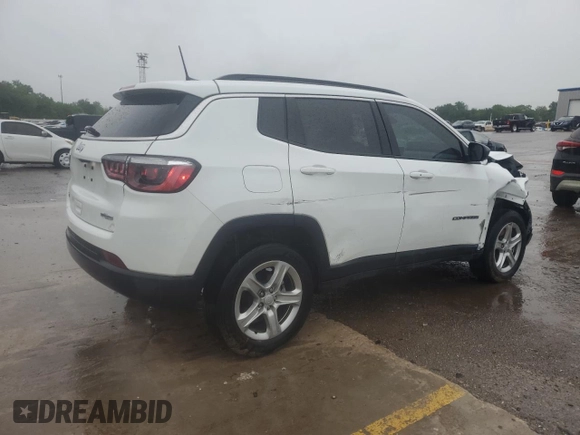 2023 Jeep Compass Latitude with VIN 3C4NJDBN4PT512845, listed as a Copart auction lot 55153135 with 52,410 mi miles and Salvage title. Bid and sale history available at DreamBid. Image 3.