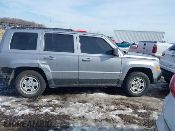 2017 Jeep Patriot Sport with VIN 1C4NJPBA9HD149576, listed as a IAAI auction lot 41646464 with 83,304 mi miles. Bid and sale history available at carsss.com. Image 14.