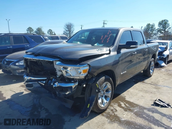 2022 Ram 1500 Big Horn with VIN 1C6SRFFT4NN428027, listed as a IAAI auction lot 41656564 with 14,754 mi miles. Bid and sale history available at carsss.com. Image 19.