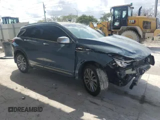 2023 Infiniti QX50 Luxe with VIN 3PCAJ5BA5PF113510, listed as a Copart auction lot 47180215 with 19,543 mi miles and Non repairable. Bid and sale history available at DreamBid. Image 4.
