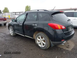 2009 Nissan Murano S with VIN JN8AZ18W49W121704, listed as a IAAI auction lot 42127624 with 191,697 mi miles. Bid and sale history available at carsss.com. Image 3.