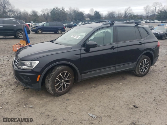 2021 Volkswagen Tiguan S with VIN 3VV1B7AX2MM121474, listed as a Copart auction lot 89381385 with 145,342 mi miles and Clean Title. Bid and sale history available at carsss.com. Image 1.