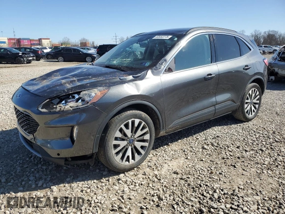 2020 Ford Escape Titanium Hybrid with VIN 1FMCU9DZ0LUC11478, listed as a Copart auction lot 50552275 with 105,561 mi miles and Salvage title. Bid and sale history available at DreamBid. Image 1.
