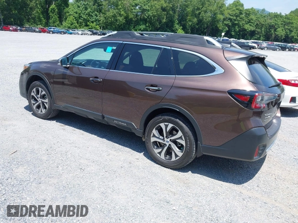 2020 Subaru Outback Touring with VIN 4S4BTAPC6L3132989, listed as a IAAI auction lot 42449036 with 34,956 mi miles and . Bid and sale history available at DreamBid. Image 3.