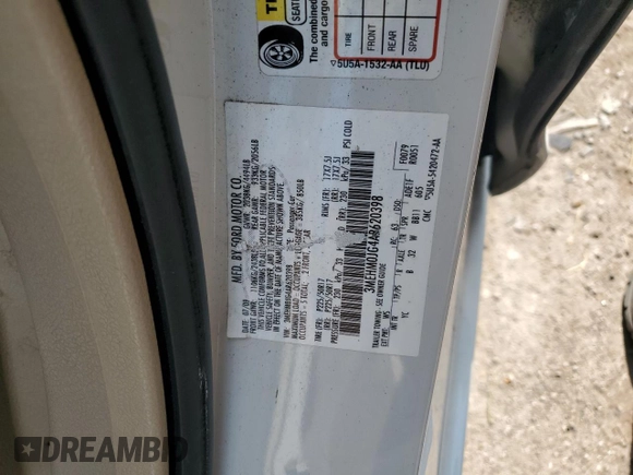 2010 Mercury Milan Premier with VIN 3MEHM0JG4AR620398, listed as a Copart auction lot 70790894 with 245,773 mi miles and Salvage Title. Bid and sale history available at carsss.com. Image 13.