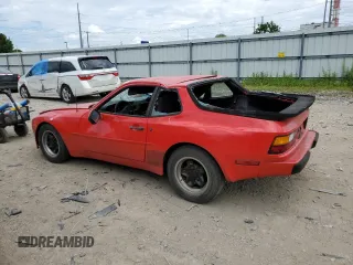 1984 Porsche 944 with VIN WP0AA0945EN454696, listed as a Copart auction lot 61697004 with 66,607 mi miles and Clean Title. Bid and sale history available at carsss.com. Image 2.