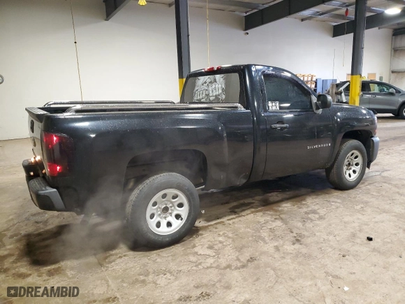 2007 Chevrolet Silverado 1500 Classic Work Truck with VIN 1GCEC14X97Z624959, listed as a Copart auction lot 50998165 with 89,086 mi miles and Salvage Title. Bid and sale history available at carsss.com. Image 3.