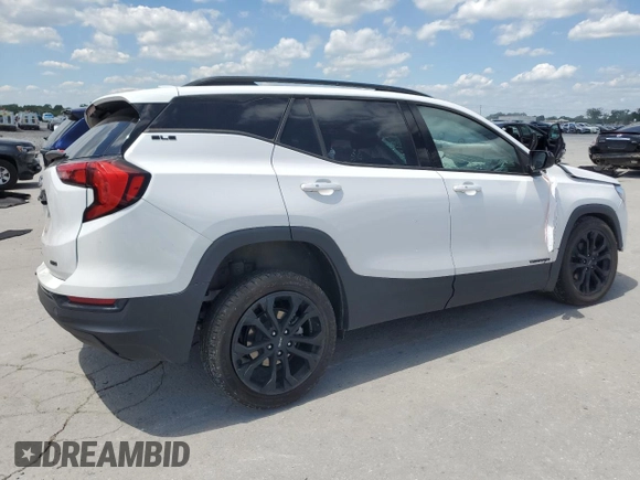 2021 GMC Terrain SLE with VIN 3GKALTEV6ML336654, listed as a Copart auction lot 55979675 with 75,232 mi miles and Clean title. Bid and sale history available at DreamBid. Image 3.