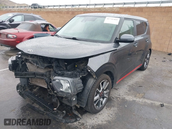 2021 Kia Soul GT-Line with VIN KNDJ63AU0M7791701, listed as a IAAI auction lot 41741468 with 54,715 mi miles and . Bid and sale history available at DreamBid. Image 19.