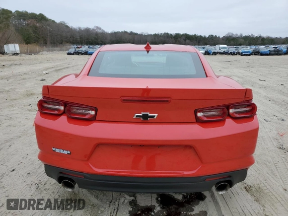 2022 Chevrolet Camaro LT1 with VIN 1G1FF1R7XN0128728, listed as a Copart auction lot 49118065 with 5,001 mi miles and Salvage Title. Bid and sale history available at carsss.com. Image 6.