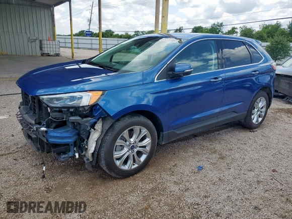 2022 Ford Edge Titanium z VIN 2FMPK4K99NBA55222, wystawiony jako Copart lot #58468375 z przebiegiem 81 762 mil mil oraz Czysty tytuł • Clean title. Historia ofert i sprzedaży dostępna na DreamBid. Obrazek 1.