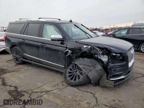 2021 Lincoln Navigator Black Label z VIN 5LMJJ3TT1MEL03959, wystawiony jako Copart lot #43876275 z przebiegiem Nie podano mil oraz Szkoda całkowita • Salvage title. Historia ofert i sprzedaży dostępna na DreamBid. Obrazek 4.