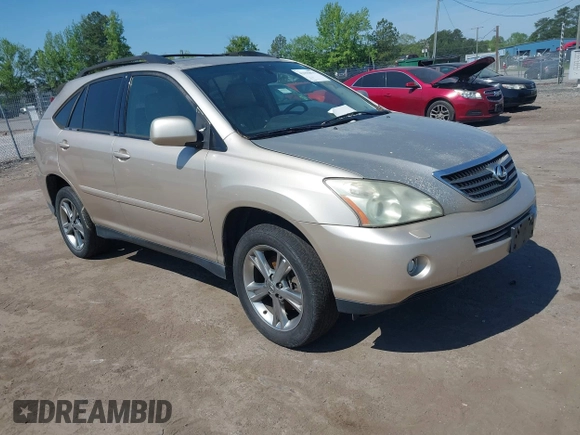2006 Lexus RX 400h with VIN JTJHW31U960004820, listed as a IAAI auction lot 42155879 with 259,508 mi miles and . Bid and sale history available at DreamBid. Image 1.