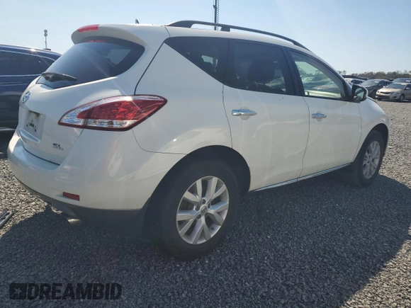 2014 Nissan Murano SV with VIN JN8AZ1MU5EW415613, listed as a Copart auction lot 75419704 with 0 mi miles and Salvage Title. Bid and sale history available at carsss.com. Image 3.